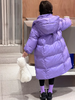 Girls Solid Color Warm Hooded Jacket