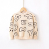 Kids Toddler Girls Boy Fashion Fall/Winter Mink Faux Fleece Letter Sweater