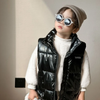 (Buy 1 Get 1) Kids Toddler Big Girls Boys Winter Fashion Casual Solid Color Turtle Neck Cotton-Padded Waistcoat Coat