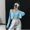 Women Street Fashion Solid Color Sexy Off Shoulder Loose Top