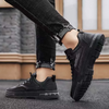 Men Summer Leisure Sports Versatile PU Flat Lace-Up Low Top Sneakers