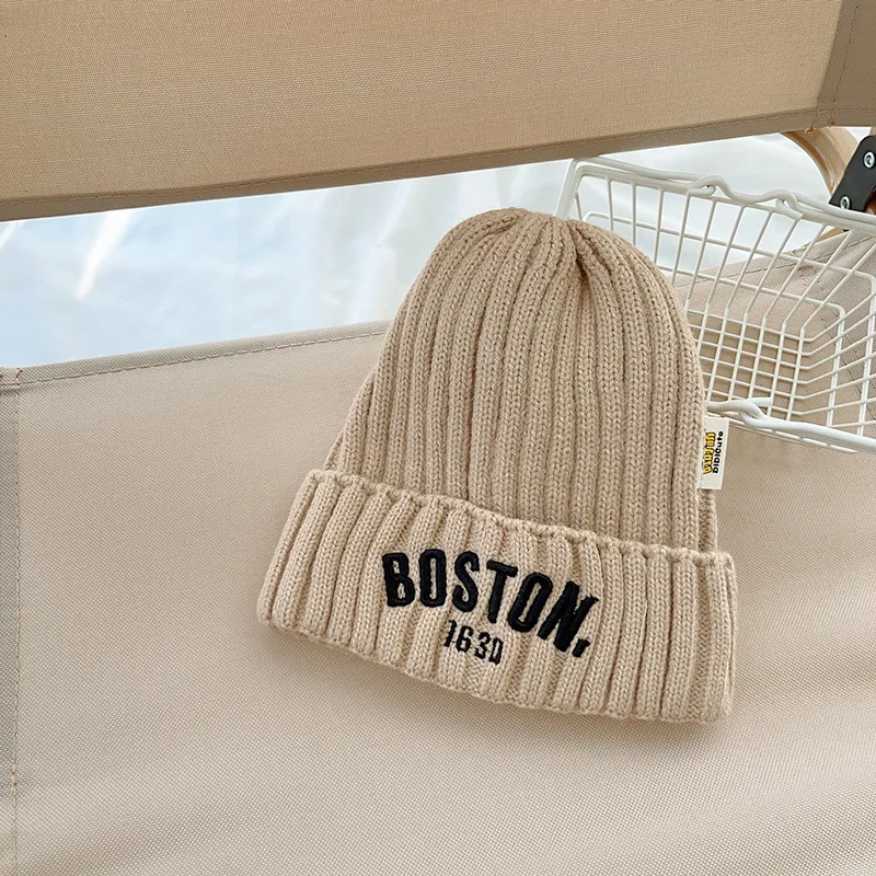 (Buy 1 Get 1) Kids Unisex Fashion Casual Versatile Letter Embroidery Knitwear Hat