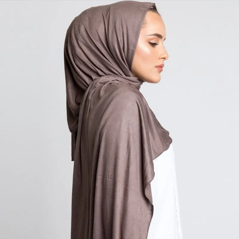 Trendy Women Muslim Jersey Hijab Scarf