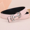 Women'S Fashion Casual Simple Alloy Anchor Shaped Smooth Buckle Belt