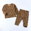 Baby Leopard Print Warm High Waist Long Sleeve Set