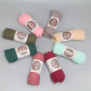 (Buy 1 Get 1) Women Pure Color Raw Edge Hijab Scarf