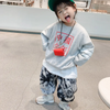 Kids Fashion Tie-Dye Label Decor Casual Pants