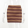 Women'S Retro Elegance Knitted Ripple Skirt