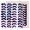 20 Pairs/Set Of Multicolor Imitation Mink False Eyelashes Thick And Curled