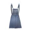 Woman Figure Flattering Denim Suspender Skirts