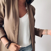 Work Women Lapel Solid Color Slim Fit Blazer