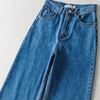 Women'S Casual Long High Waist Straight Leg Denim Jeans