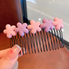 (Buy 1 Get 2) Kids Girls  Candy Color Floral Heart Star Comb Hair Card