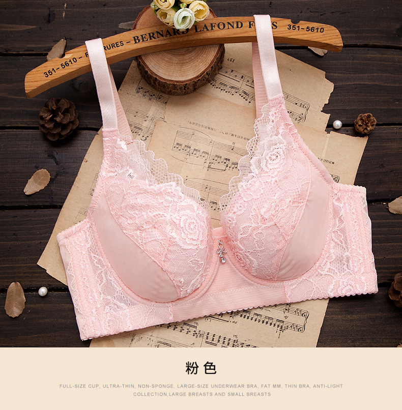 Women'S Fashion Underwire Thin Non-Sponge Bra