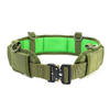 Men Fashion Casual Outdoor Color Block Metal Buckle Tactical Woven Nylon Belt