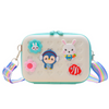 Kids Girls Fashion Sweet Candy Color Cartoon Bunny Fish Flower Silicone Mini Square Crossbody Bag