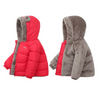 Kids Toddler Girls Boys Autumn Winter Fashion Casual Cute Solid Color Woollining Padded Coat