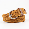 (Buy 1 Get 1) Men Women Fashion Casual Versatile Solid Color Canvas Woven Metal Buckle Belt