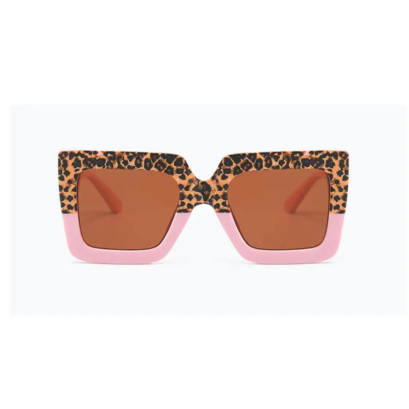 Girls Fashion V-Shaped Big Frame One-Piece Sunglasses