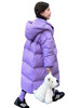 Girls Solid Color Warm Hooded Jacket