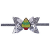 Kids Christmas Glitter Bow Headband Tiara