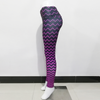 Gradient Color Ripple Print Sports Leggings