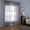 (Buy 1 Get 1) Living Room Bedroom Balcony Semi-Shading Solid Color Mesh Curtain