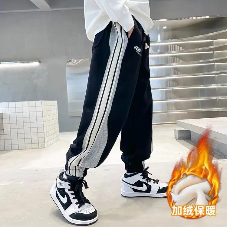 Kids Teen Boys Casual Drawstring Sports Pants Joggers