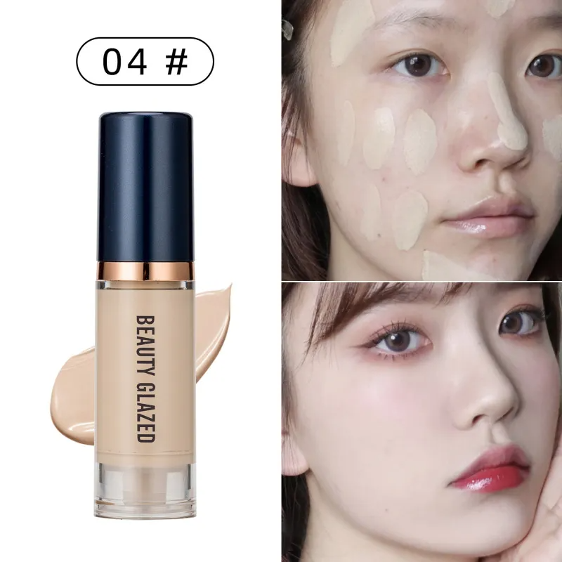 (Buy 1 Get 2) Beauty Glazed 6-Color Long-Lasting Concealer Not Stick To Powder Liquid Foundation