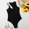 Women Sexy Solid Color Cut Out One-Pieces Swimwear