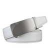 Men Fashion Casual Business Solid Color Versatile Genuine Leather Metal Buckle Belt