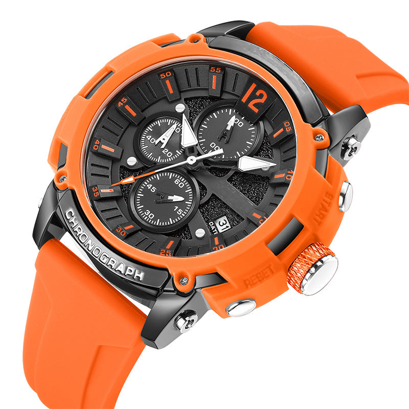 Men's Multi-function Timing Luminous Waterproof Calendar Wholesale Student Movement Watches