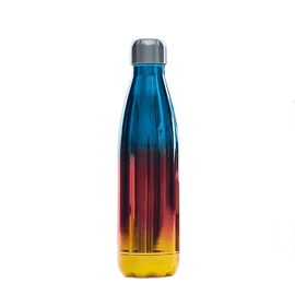 Double-Wall Insulated Bottle 500ML Thermal Cup, Fade Color Vacuum ,Stainless Steel Hot Ice Water Coffee Sports Bottle FS