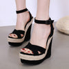 Hemp Rope Comfortable High Heels Wedge Sandals