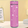 1pc, Sparkling Studded Vacuum Flask, 17oz/500ml Stainless Steel Insulated Water Bottles, Travel Thermal Cups, For Hot And Cold Beverages, Summer Winter Drinkware, Gifts, FS