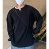 Men's V-neck Pullover With A Trendy Bottom