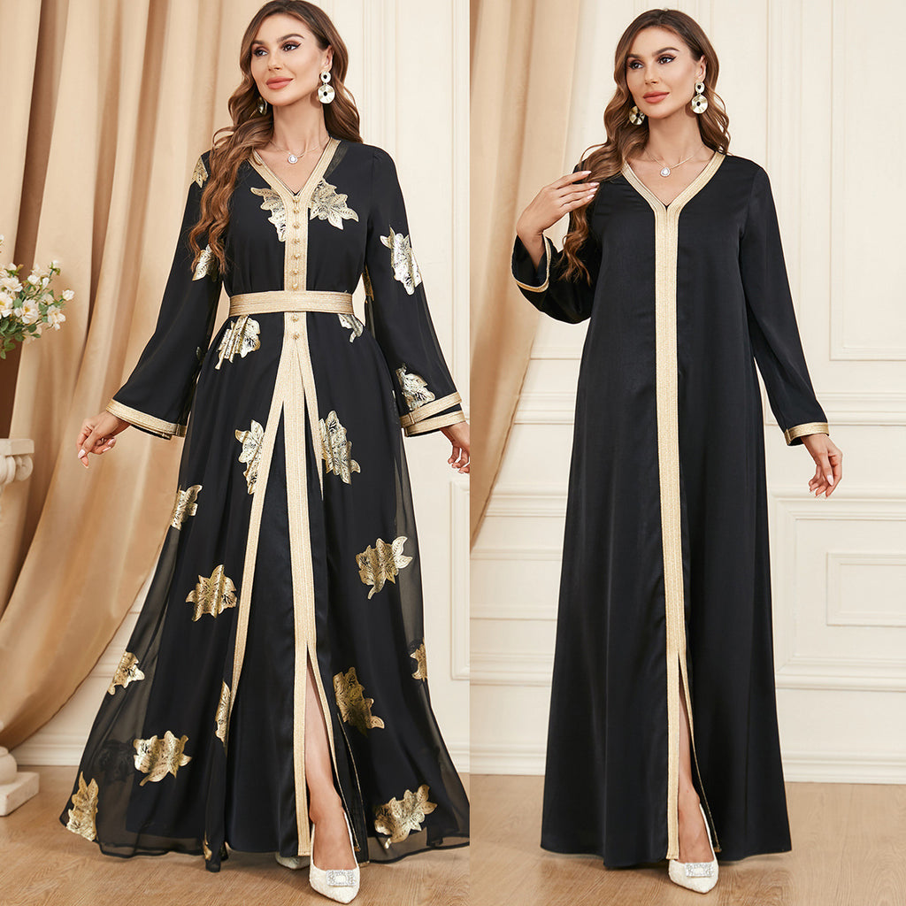 Middle Eastern Muslim Women's Two-piece Dress