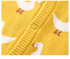 Baby 0-18M Duck Print Knitted Button Jumpsuit Baby Clothing  Knitwear