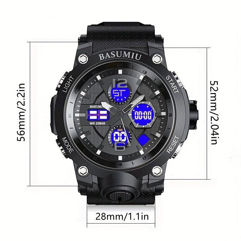 Mens Digital Sports Waterproof Watches, Best Choice For Gifts FS