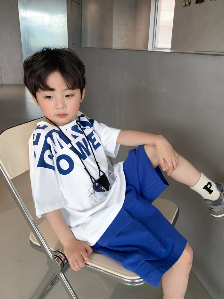 Boys Loose Short Sleeve T-Shirt Shorts Set