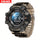 Sports Digital Wristwatch For Outdoor Mountaineering, LED Night Light Multifunctional Alarm Calendar Watch With Large Dial Camo Strap FS