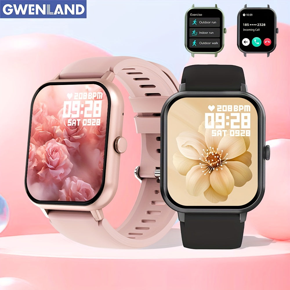 Smart Watch With Answering/Wireless Calls, 4.65 Cm HD Screen, Fitness Tracker, 123 Sports Modes, Fitness, Steps/Calories, Sitting Reminder, Message Push, Remote Photo, Music Control, AI Voice Assistant Smart Watch FS