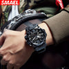 SMAEL Off-road Camouflage Men's Large Dial Watch, Luminous,, Alloy Dual Display Watch FS
