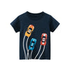 Buy 1 Get 1 Children Kids Baby Fashion Boys Casual Basic Short Sleeve Cartoon Car Print T-Shirt