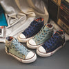 Children'S Vintage Denim Canvas Boots