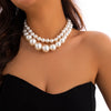 Exaggerated Multilayer Pearl Necklace