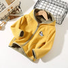 Kids Toddler Girls Boy Fashion Casual Sports Reversible Fleece Hooded Jacket