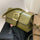 Women Fashionable Casual Bright Green Flap Square PU Shoulder Bag