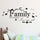 Simple English Family Living Room Bedroom Wall Decorative Sticker (2 Stickers)