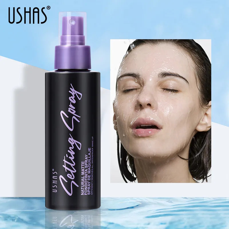 6 pcs USHAS Women Long-Lasting Moisturizing Oil Control Anti-Makeup Spray